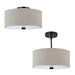 Visual Comfort Studio 77262-710 Dayna Shade Pendants Two Light Semi-Flush Convertible Pendant, Bronze Alternate Image.jpg