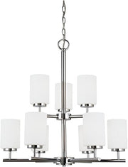 Generation Lighting 31162EN3-05 Oslo Nine Light Chandelier, Chrome Alternate Image.jpg