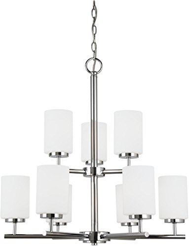 Generation Lighting 31162EN3-05 Oslo Nine Light Chandelier, Chrome Alternate Image.jpg
