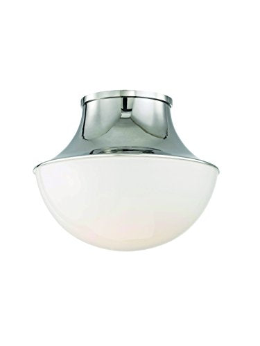 Hudson Valley 9411-PN Lettie One Light Flush Mount, Polished Nickel Alternate Image.jpg