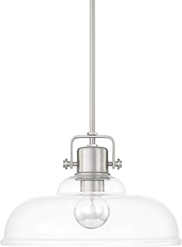 Capital Lighting 319911BN Jack One Light Pendant, Brushed Nickel Alternate Image.jpg