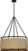 Minka-Lavery 3866-726 Windward Passage Six Light Pendant, Coal And Soft Brass Alternate Image.jpg