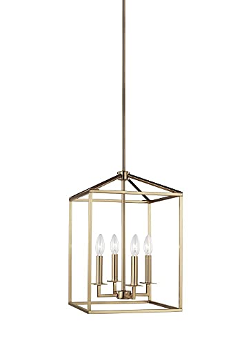 Generation Lighting 5215004EN-848 Perryton Four Light Hall / Foyer, Satin Brass Alternate Image.jpg