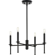 Progress P400293-31M Elara Collection Four-Light New Traditional Matte Black  Chandelier Light Alternate Image.jpg