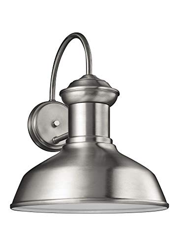 Generation Lighting 8647701-04/T Fredricksburg One Light Outdoor Wall Lantern, Satin Aluminum Alternate Image.jpg