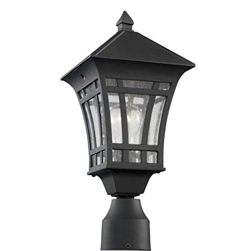 Generation Lighting 82131-12 Herrington One Light Outdoor Post Lantern, Black Alternate Image.jpg