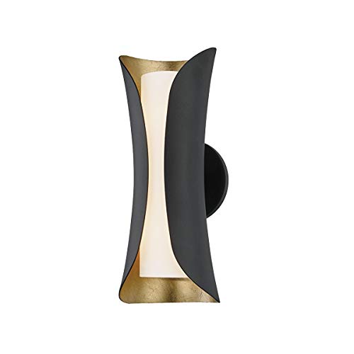 Mitzi H315102-GL/BK Josie Two Light Wall Sconce, Gold Leaf/Black Alternate Image.jpg