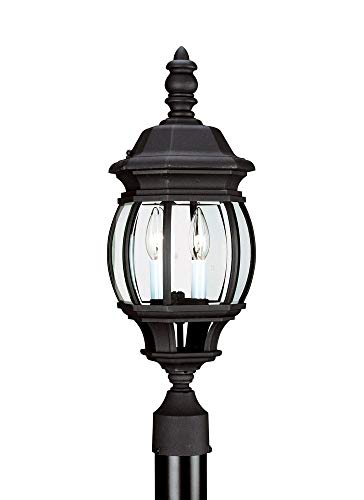 Generation Lighting 82200-12 Wynfield Two Light Outdoor Post Lantern, Black Alternate Image.jpg