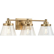 Progress P300350-163 Hinton Collection Three-Light Vintage Brass Clear Seeded Glass Farmhouse Bath Vanity Light Alternate Image.jpg