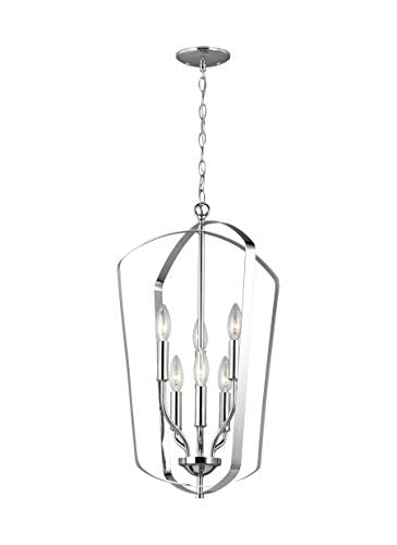 Generation Lighting 5134906EN-05 Romee Six Light Hall / Foyer, Chrome Alternate Image.jpg
