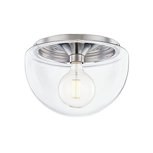 Mitzi H284501L-PN Grace One Light Flush Mount, Polished Nickel Alternate Image.jpg