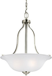 Generation Lighting 6639003EN3-962 Emmons Three Light Pendant, Brushed Nickel Alternate Image.jpg
