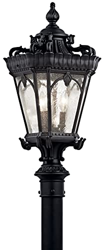 Kichler 9558BKT Tournai Three Light Outdoor Post Mount, Textured Black Alternate Image.jpg