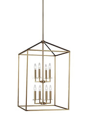 Generation Lighting 5115008EN-848 Perryton Eight Light Hall / Foyer, Satin Brass Alternate Image.jpg