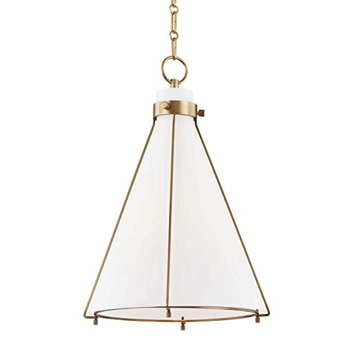 Hudson Valley 7316-AGB Eldridge One Light Pendant, Aged Brass Alternate Image.jpg