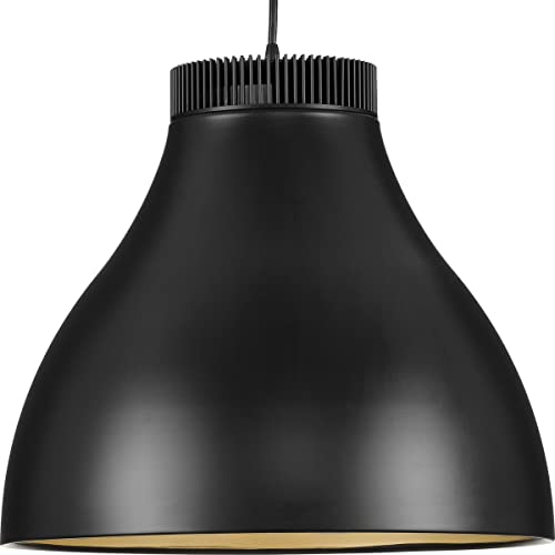 Progress P500373-31M-30 Radian LED Collection  Modern Matte Black Metal Pendant Alternate Image.jpg