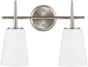 Generation Lighting 4440402EN3-962 Driscoll Two Light Wall / Bath, Brushed Nickel Alternate Image.jpg