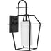 Progress P560315-031 Chilton Collection One-Light New Traditional Textured Black Etched Opal Glass Outdoor Wall Lantern Alternate Image.jpg