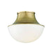 Hudson Valley 9411-AGB Lettie One Light Flush Mount, Aged Brass Alternate Image.jpg