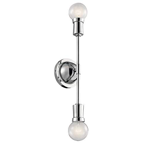 Kichler 43195CH Armstrong Two Light Wall Sconce, Chrome Alternate Image.jpg