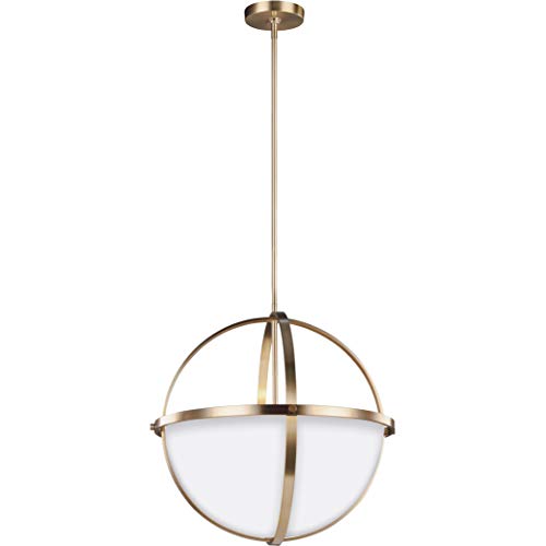 Generation Lighting 6624603-848 Alturas Three Light Pendant, Satin Brass Alternate Image.jpg