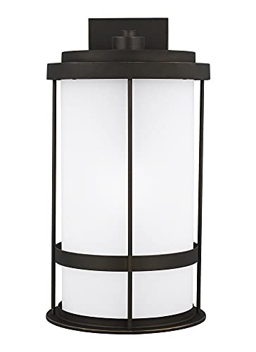 Generation Lighting 8890901DEN3-71 Wilburn One Light Outdoor Wall Lantern, Antique Bronze Alternate Image.jpg