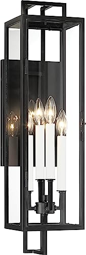 Minka-Lavery 73331-66A Knoll Road Four Light Outdoor Wall Mount, Coal Alternate Image.jpg