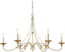 Minka-Lavery 1046-701 Westchester County Six Light Chandelier, Farm House White W/ Gilded Gold Leaf Alternate Image.jpg