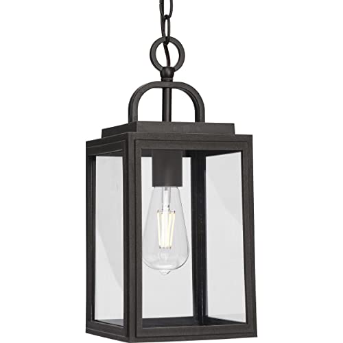 Progress P550064-020 Grandbury Collection One-Light Transitional Antique Bronze Clear Glass Outdoor Hanging Light Alternate Image.jpg