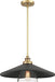 Minka-Lavery 1406-758 Segan One Light Mini Pendant, Coal And (Painted) Soft Brass Alternate Image.jpg