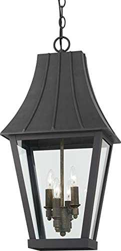 Minka-Lavery 72784-66G Chateau Grande Four Light Outdoor Hanging Lantern, Coal W/Gold Alternate Image.jpg