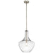 Kichler 42046NICS Everly One Light Pendant, Brushed Nickel Alternate Image.jpg