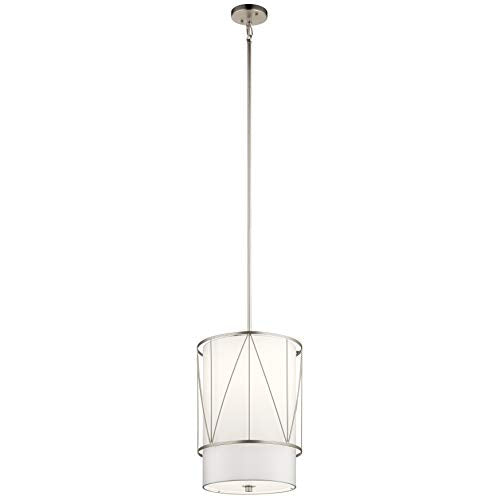 Kichler 52073SN Birkleigh One Light Pendant, Satin Nickel Alternate Image 4.jpg