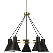 Generation Lighting 3141305EN3-848 Towner Five Light Chandelier, Satin Brass Alternate Image.jpg