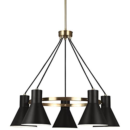 Generation Lighting 3141305EN3-848 Towner Five Light Chandelier, Satin Brass Alternate Image.jpg