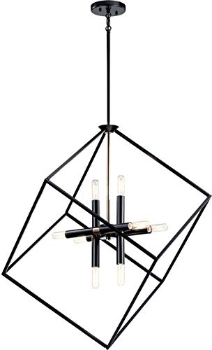 Kichler 42526BK Cartone Eight Light Chandelier, Black Alternate Image 4.jpg