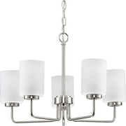 Progress P400275-009 Merry Collection Five-Light Brushed Nickel and Etched Glass Transitional Style Chandelier Light Alternate Image.jpg