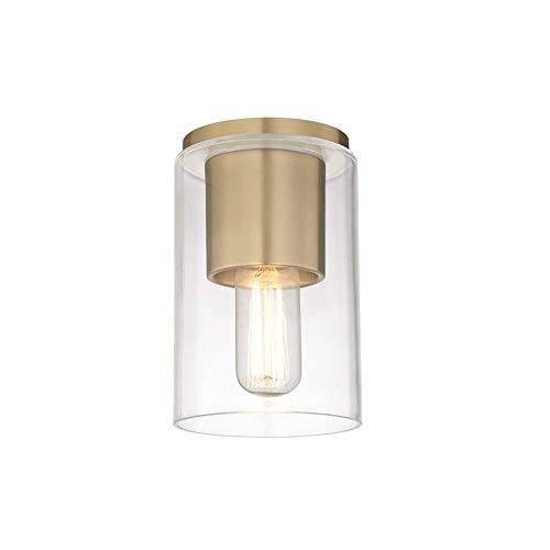 Mitzi H135501-AGB Lula One Light Flush Mount, Aged Brass Alternate Image.jpg