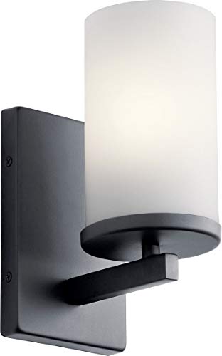 Kichler 45495BK Crosby One Light Wall Sconce, Black Alternate Image.jpg