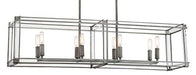 Minka-Lavery 3858-756 Langen Square Eight Light Island Pendant, Antique Nickel (Painted) Alternate Image.jpg