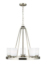 Generation Lighting 3130705-962 Kemal Five Light Chandelier, Brushed Nickel Alternate Image.jpg