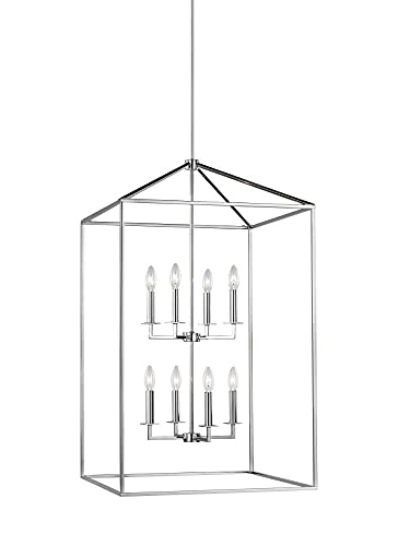 Generation Lighting 5315008EN-05 Perryton Eight Light Hall / Foyer, Chrome Alternate Image.jpg