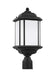 Generation Lighting 82529EN3-12 Kent One Light Outdoor Post Lantern, Black Alternate Image.jpg