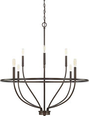 Capital Lighting 428581BZ Greyson Eight Light Chandelier, Bronze Alternate Image.jpg