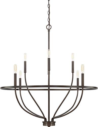 Capital Lighting 428581BZ Greyson Eight Light Chandelier, Bronze Alternate Image.jpg