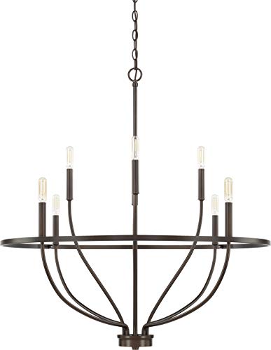 Capital Lighting 428581BZ Greyson Eight Light Chandelier, Bronze Alternate Image.jpg