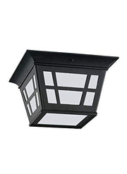Generation Lighting 79131-12 Herrington Two Light Outdoor Flush Mount, Black Alternate Image.jpg