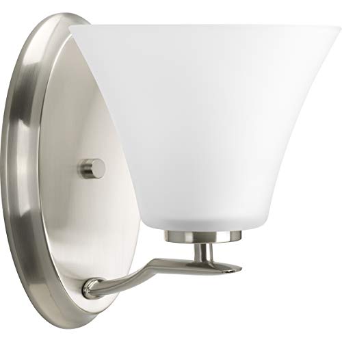 Progress P2004-09 Bravo Collection One-Light Brushed Nickel Etched Glass Modern Bath Vanity Light Alternate Image.jpg