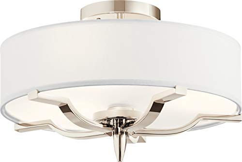 Kichler 44314PN Kinsey Three Light Flush Mount, Polished Nickel Alternate Image.jpg