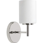 Progress P2131-104 Replay Collection One-Light Polished Nickel Etched White Glass Glass Modern Bath Vanity Light Alternate Image.jpg
